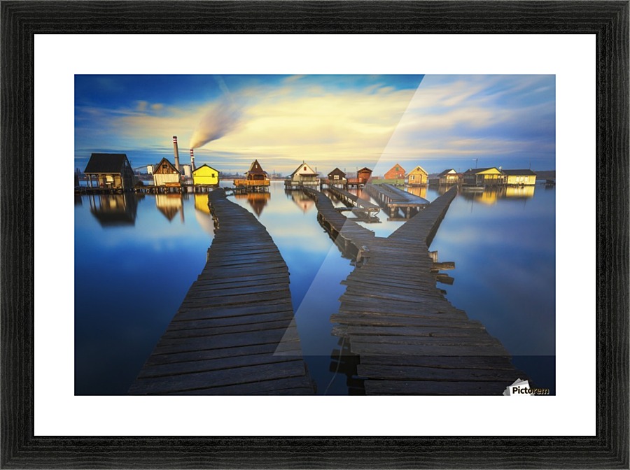 Blue hour Picture Frame print