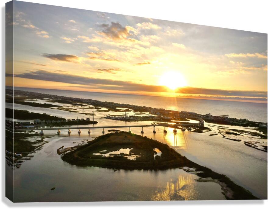 Fall Sunrise over Surf City Bridge