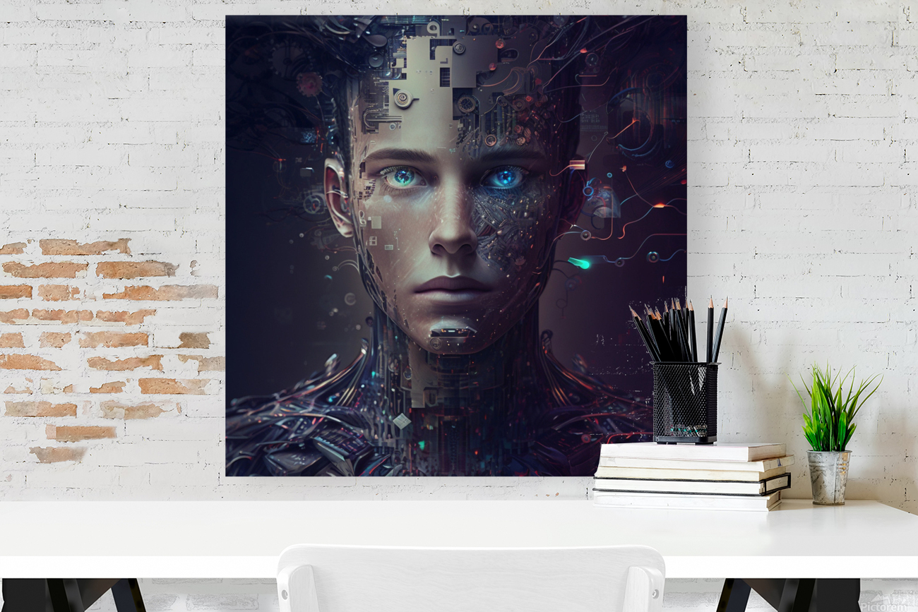 Artificial inteligence abstract  man Reproduction