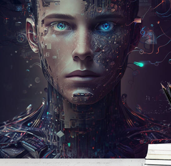 Artificial inteligence abstract  man by StarMar