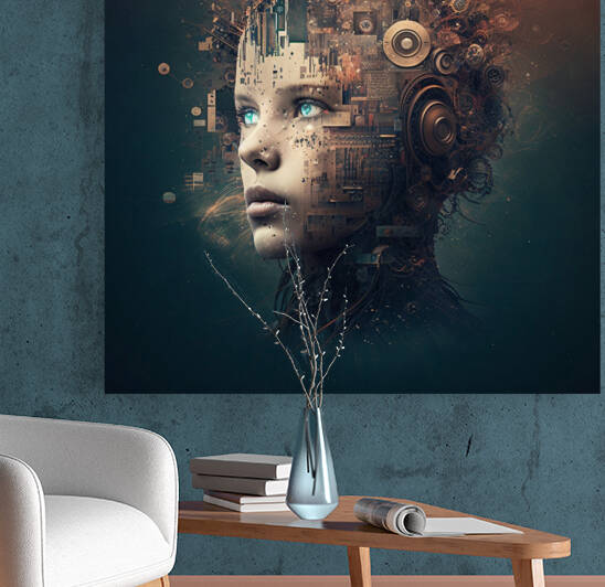 Woman abrstract artificial inteligence by StarMar