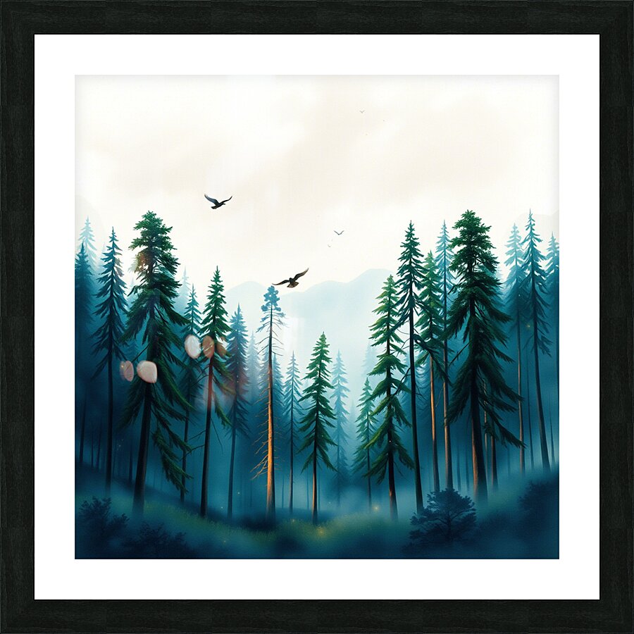 lIGHT IN THE FOREST  Picture Frame print