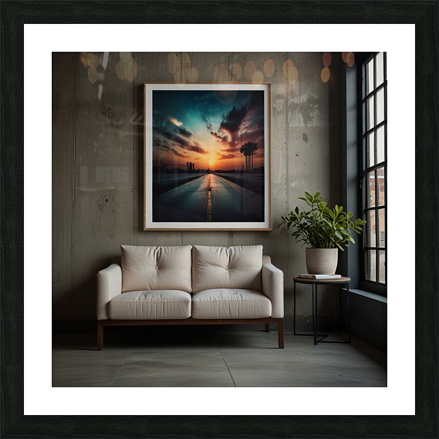 Neutral Horizon  Picture Frame print