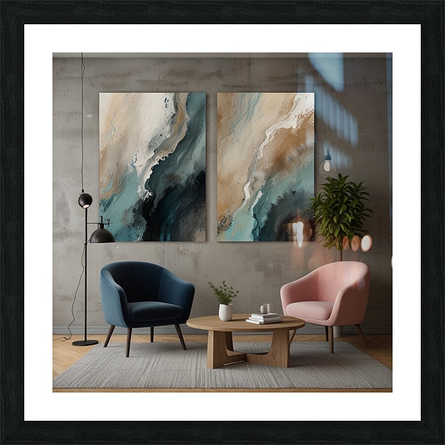 Calm Structures  Picture Frame print