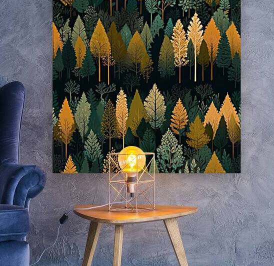 Foret en Aquarelle by Imeda Art