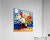 Bouquet of red and white roses Acrylic Print