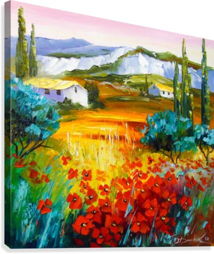 Summer in the mountains Canvas Print