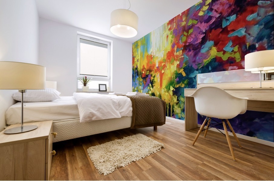 Positive thinking  Mural print