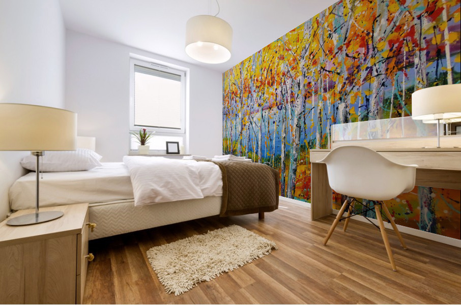 Autumn jazz Mural print