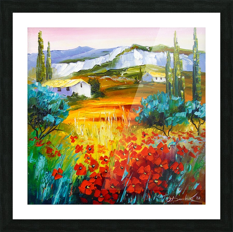 Summer in the mountains Picture Frame print