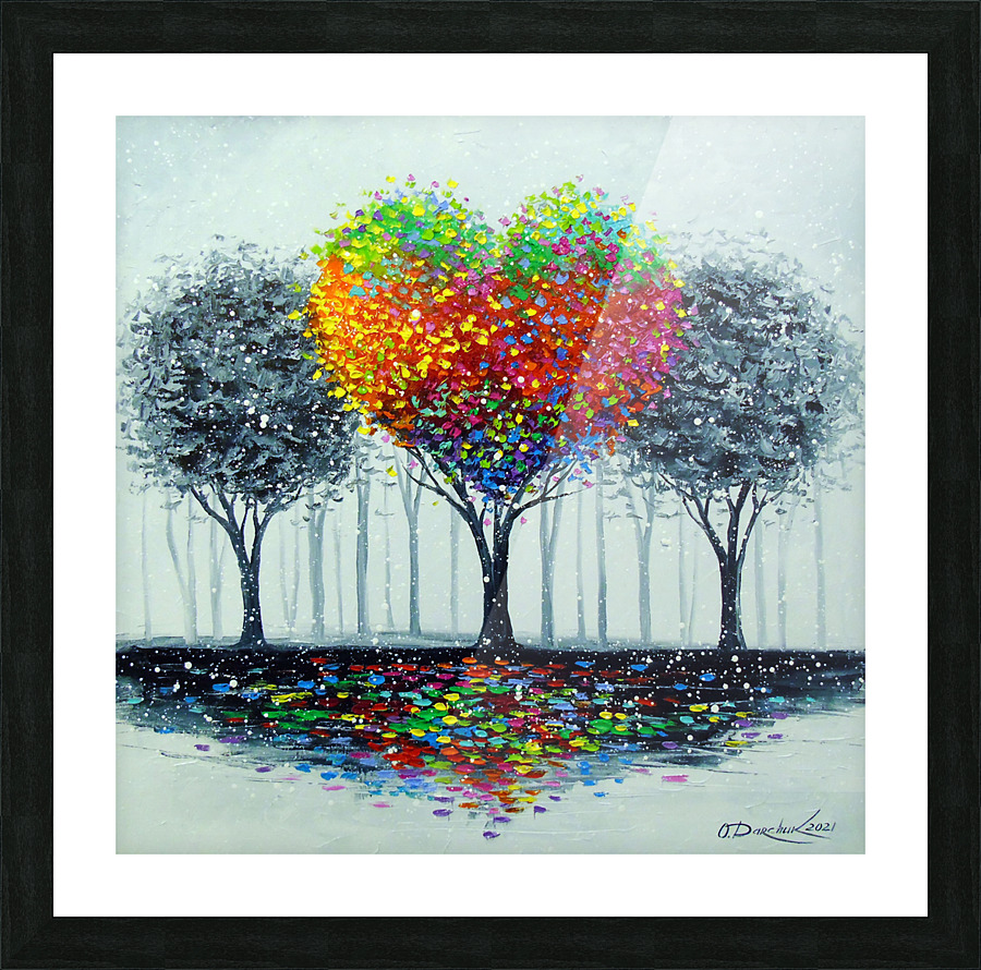 Love tree Picture Frame print