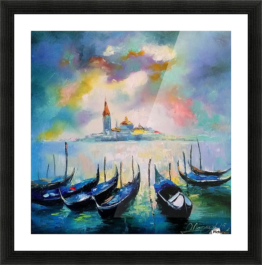 Venice before the rain Picture Frame print