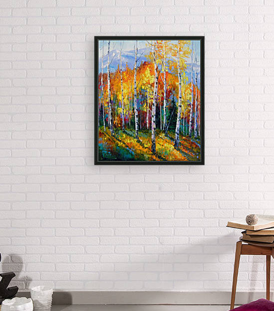 Autumn birches on the edge by Olha Darchuk 