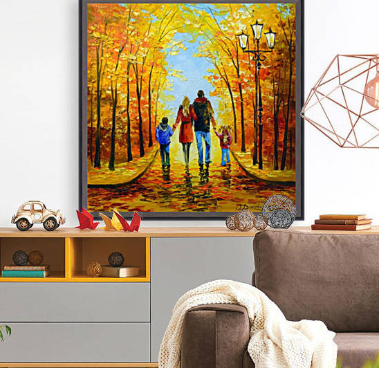 Walk with the whole family in the autumn Park by Olha Darchuk 