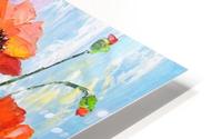 Blooming poppies HD Metal print