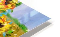Wind and sunflowers HD Metal print