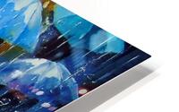 Rain in a multi-colored city HD Metal print