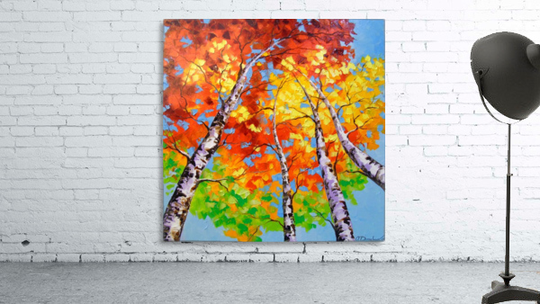 Sky birch Wall Preview