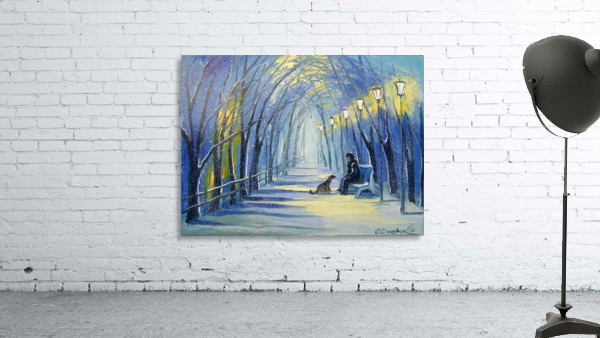 Winter evening Wall Preview