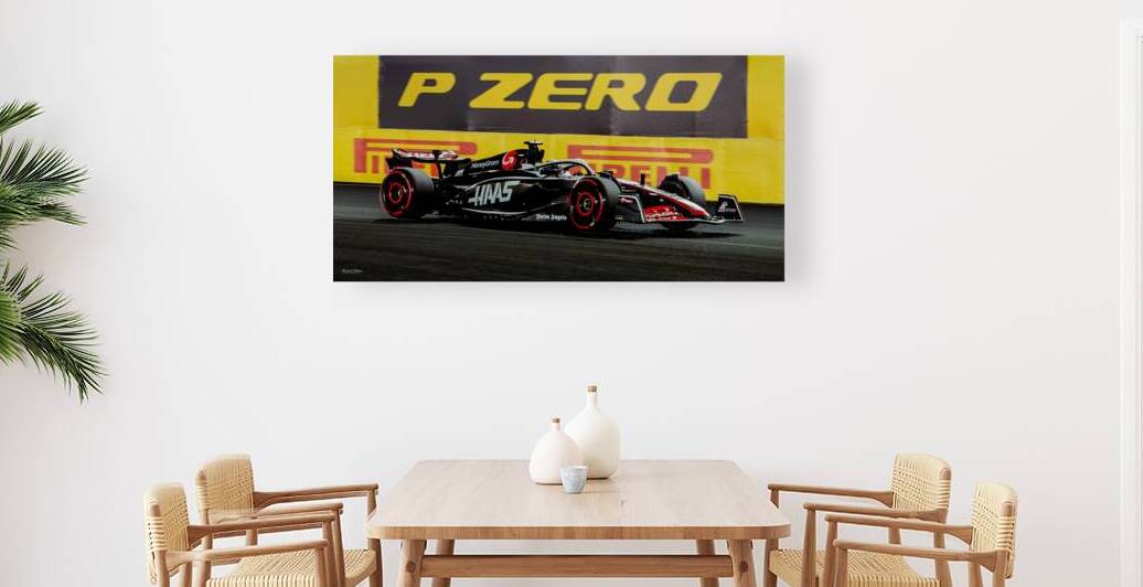 Haas F1 Team — Las Vegas Grand Prix Inaugural 2023 | Fine Art Print by Michael Klinger Photographer Adventure Photos