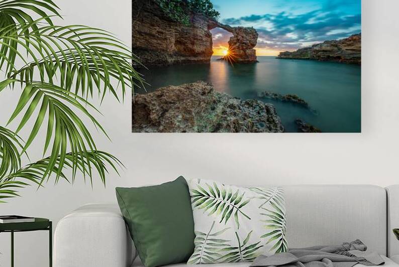 Sunburst at Puente de Piedra — Cabo Rojo Puerto Rico | Fine Art Print by Michael Klinger Photographer Adventure Photos
