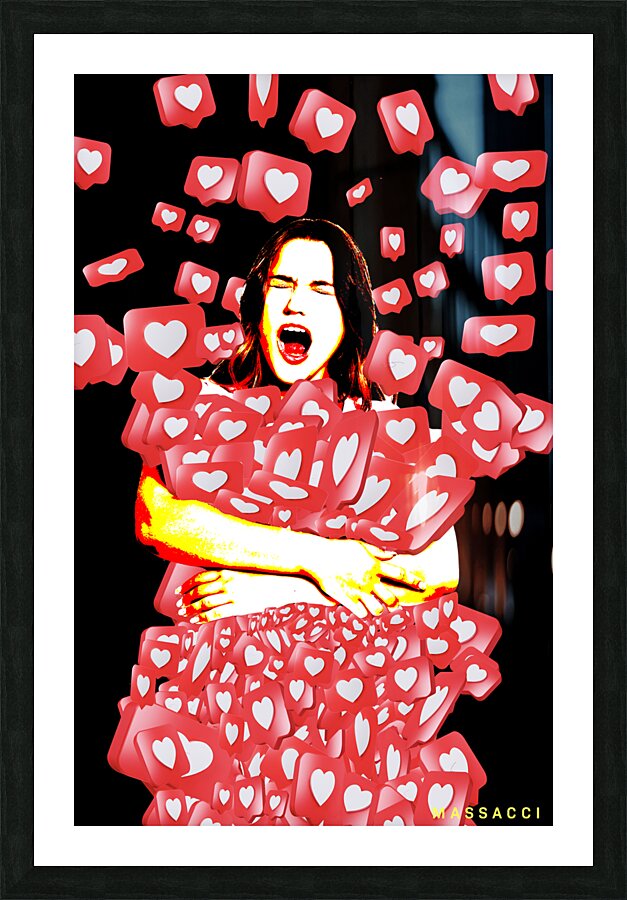 The Scream Picture Frame print