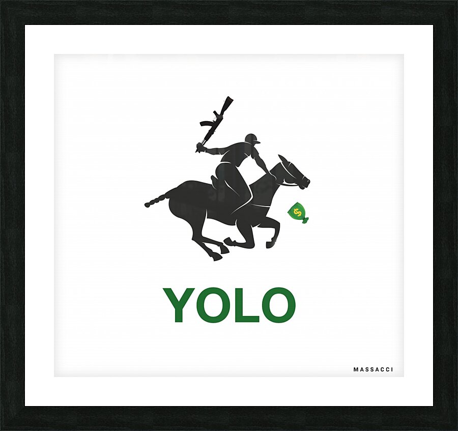 YOLO Picture Frame print