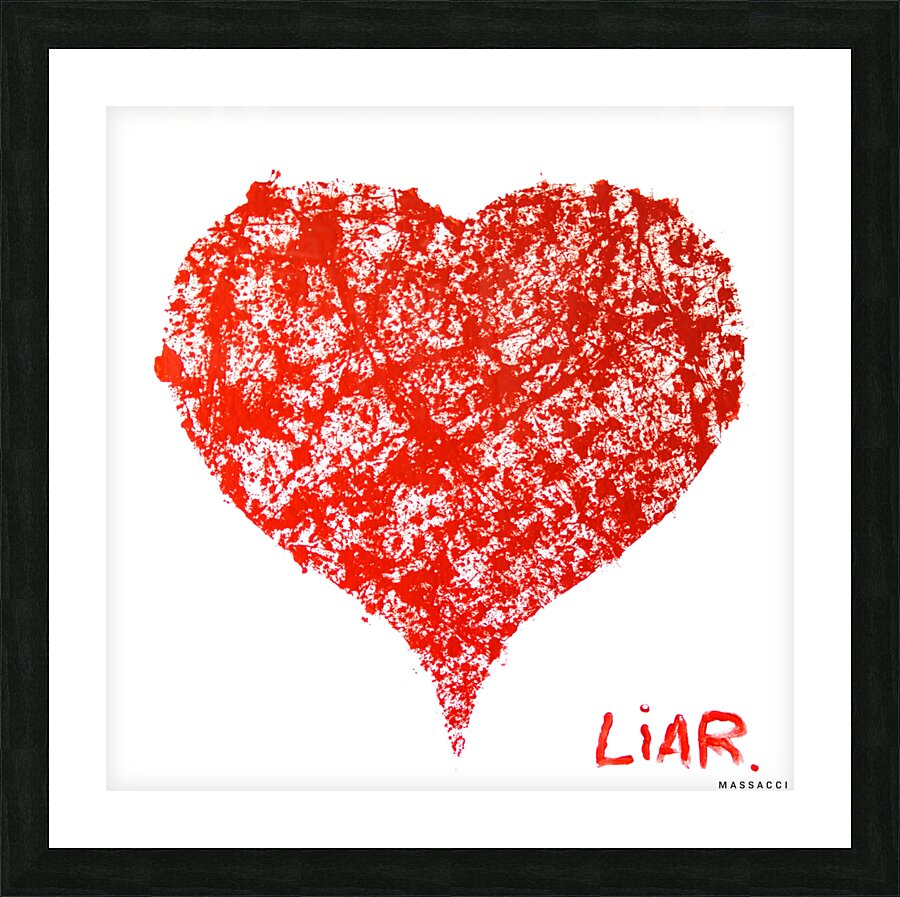 Liar Picture Frame print