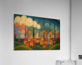 whimsical town Acrylic Print