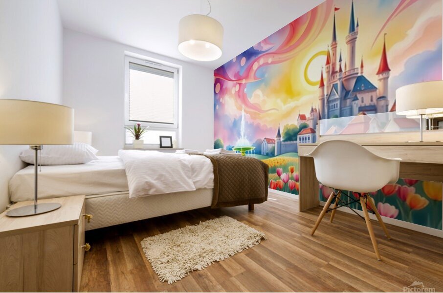 Enchanted Tulip Kingdom 3 Mural print