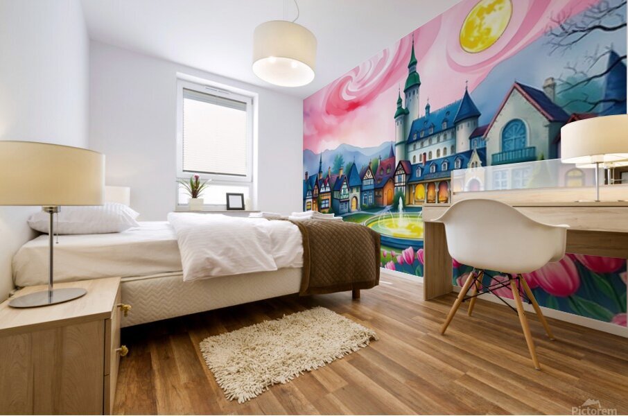 Enchanted Tulip Kingdom 5 Mural print