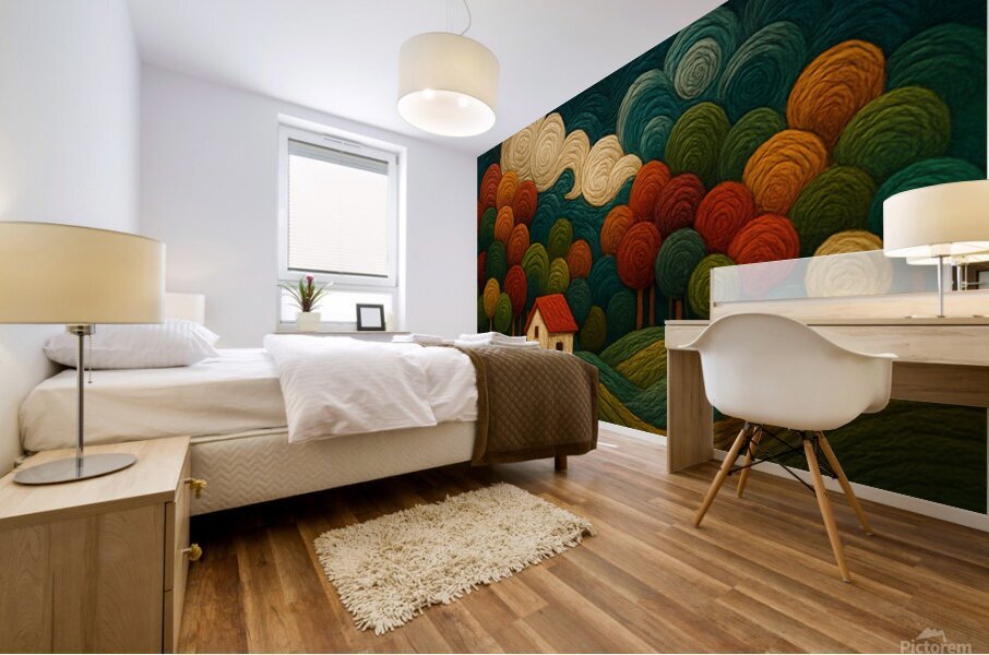 dreamy forest Mural print