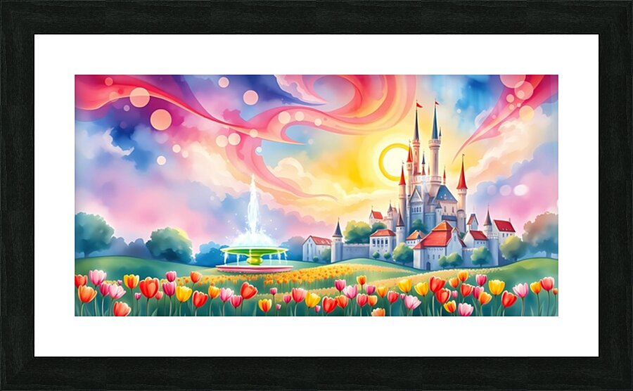 Enchanted Tulip Kingdom 3 Picture Frame print