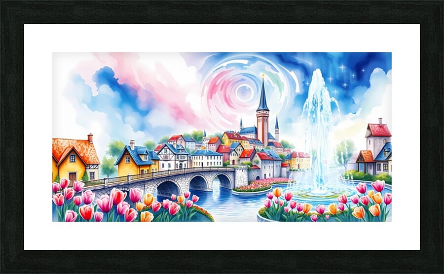 Enchanted Tulip Kingdom 9 Picture Frame print
