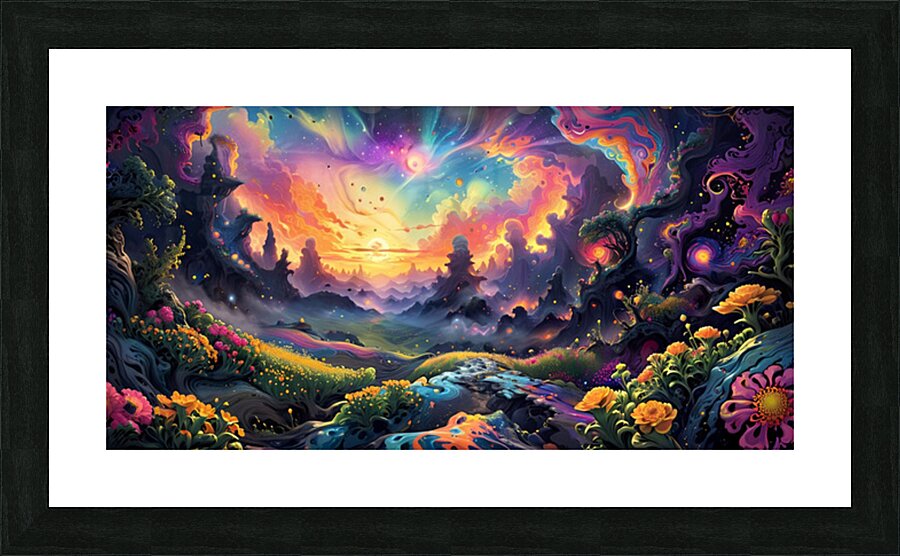 Starlight Garden Picture Frame print