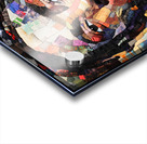 Patchwork Portrait - Vibrant Fabric Art Acrylic print