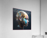 Digital Mind: Abstract Technological Human Acrylic Print