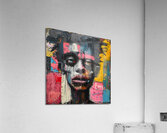 Bold Expression: Abstract Face Art Acrylic Print