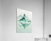 Mountain Reflection in Abstract River Acrylic Print