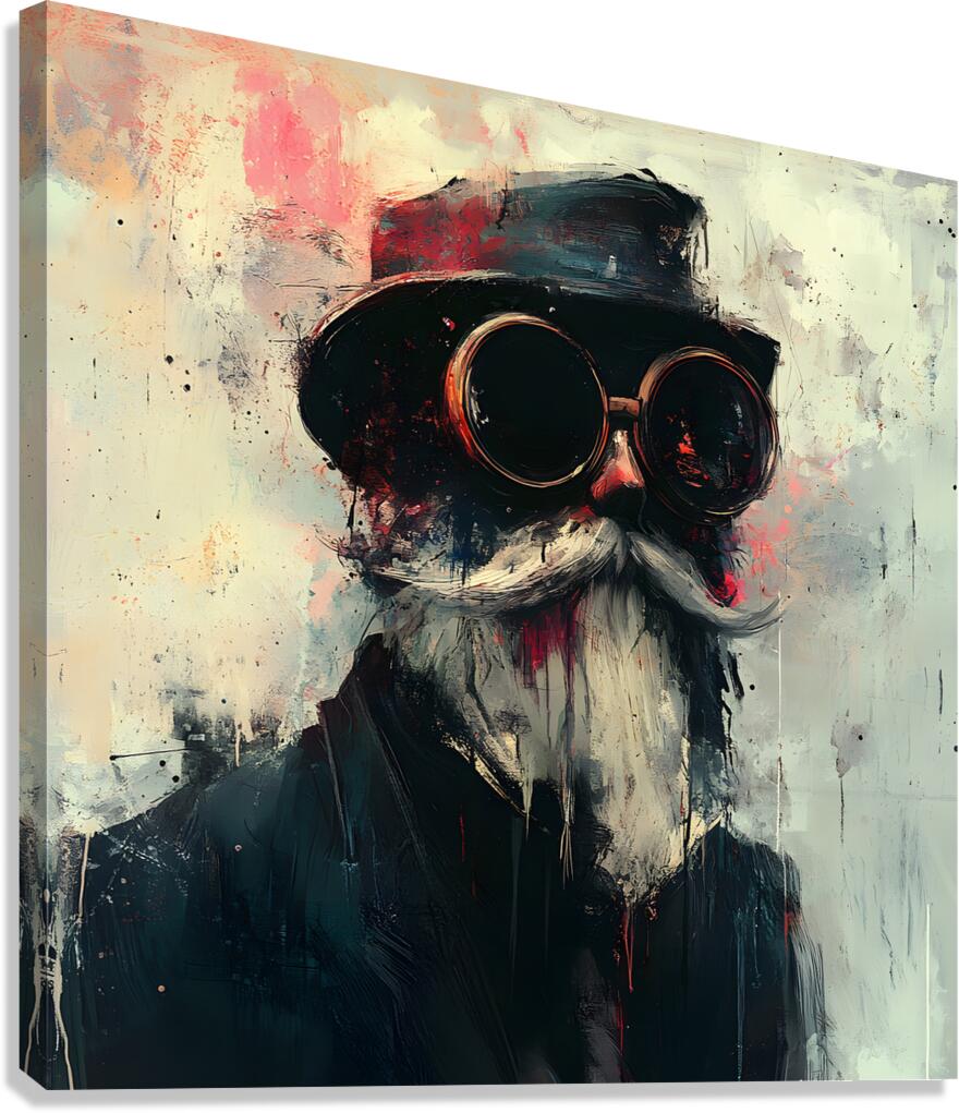 Eccentric Abstract Gentleman Canvas Print