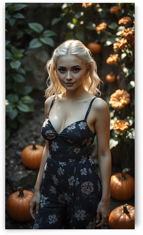 Autumn Glow: Elegance Amid Pumpkins by Fab Haven