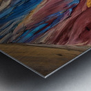 Vibrant Rainbow-Colored Mountain Range Metal print