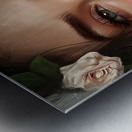 Ethereal Grace: Romantic Glow Metal print