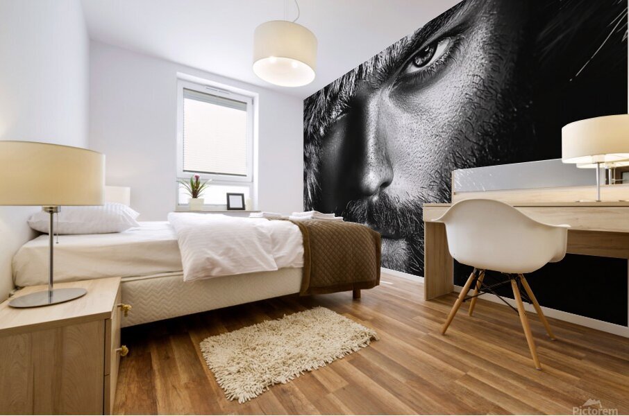 Frostbound Gaze Mural print
