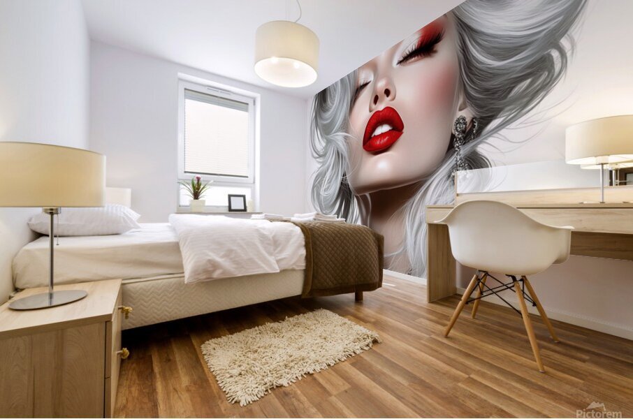 Silver Siren Mural print