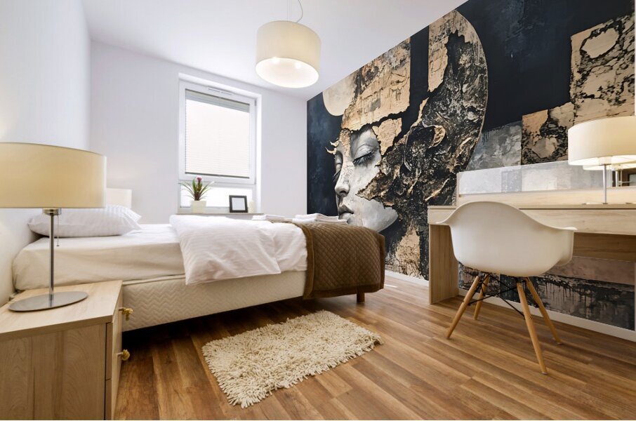 Moonlit Abstract Elegance Mural print
