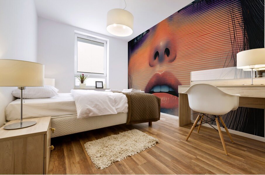 Abstract Gradient Portrait Art Mural print