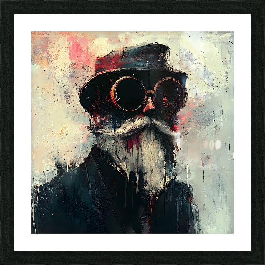 Eccentric Abstract Gentleman Picture Frame print