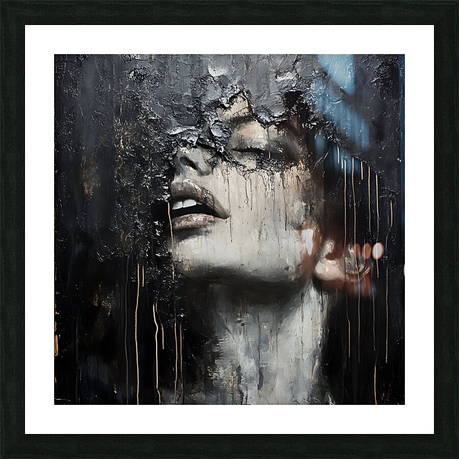 Textured Shadows Picture Frame print
