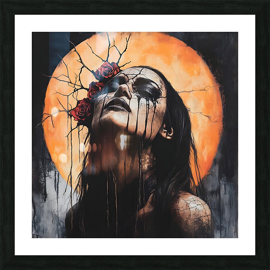 Gothic Moon: Dark Elegance Picture Frame print